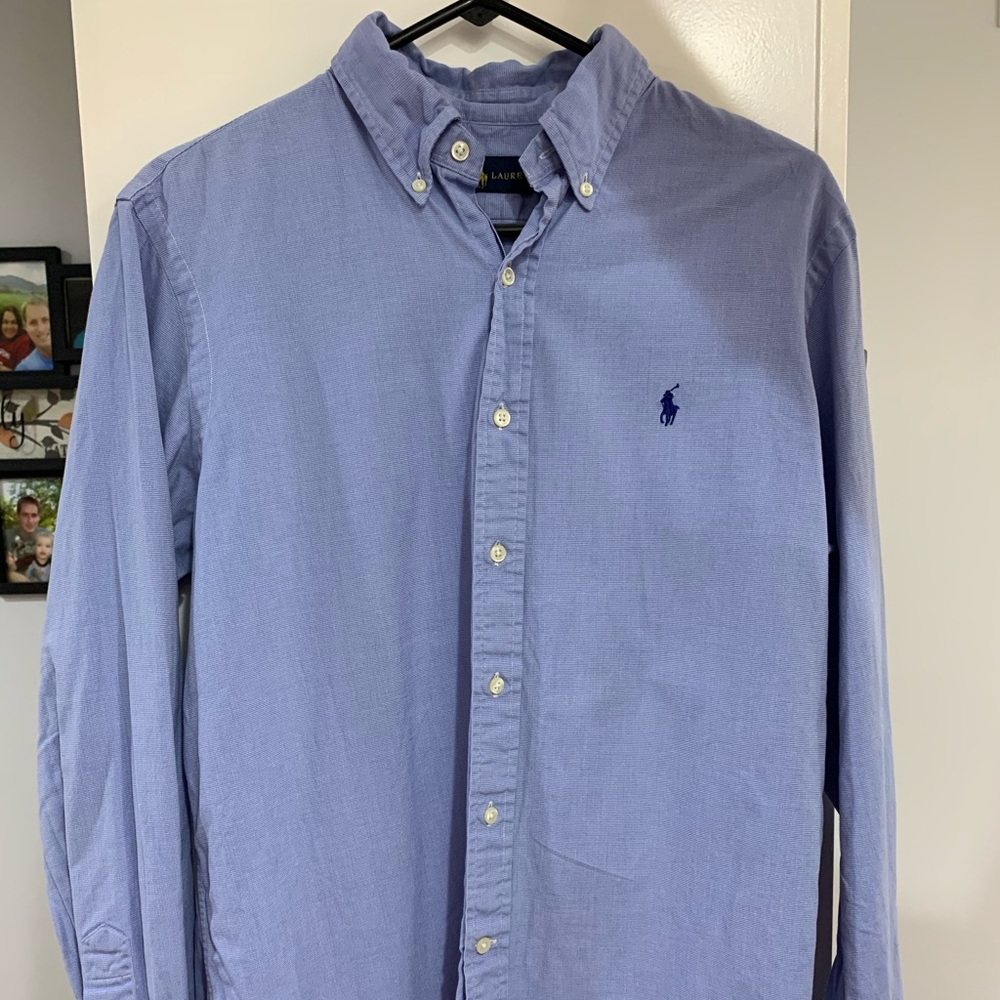 Ralph Lauren Blue Long Sleeve Men’s Shirt Large